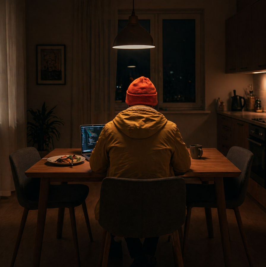 Connected to the System and the dinner that went cold without me